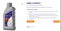 X-LUBRIFICANTE PEC OIL SAE 20W50 DUNAS4T
