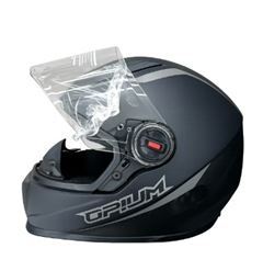Z-CAPACETE OPIUM SOLID 58 PTO FOSCO