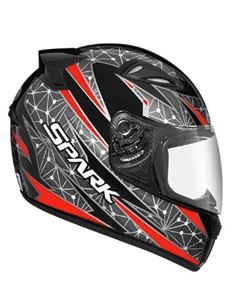 Z-CAPACETE SPARK FUSION 58 PTO/VERM
