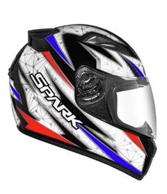 Z-CAPACETE SPARK FUSION 58 PTO/AZUL