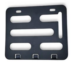 Z-SUPORTE PLACA MOD. MERCOSUL PLAS PRETO