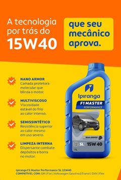 X-LUBRIFICANT IPIRAN 15W40 SL P/CARRO 1L